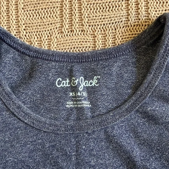 Cat & Jack Navy Tank Top with Bright Green DUDE Graphic - Picture 2 of 4